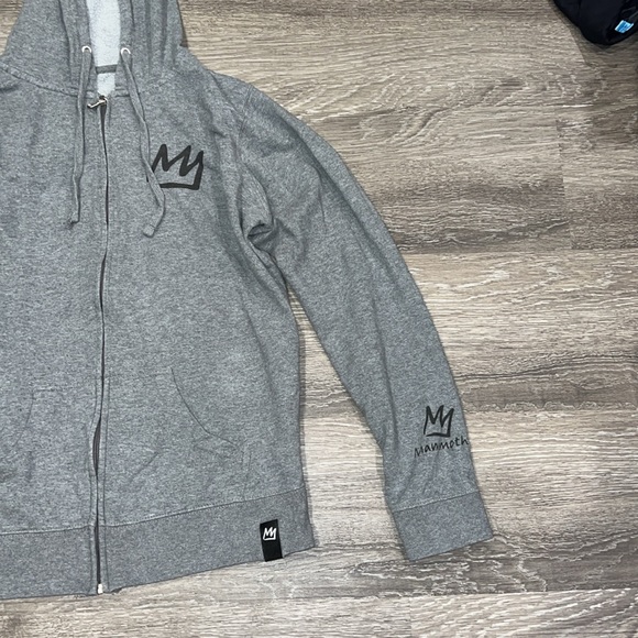 Mammoth Grey Zip Up Jacket Large - Picture 3 of 9